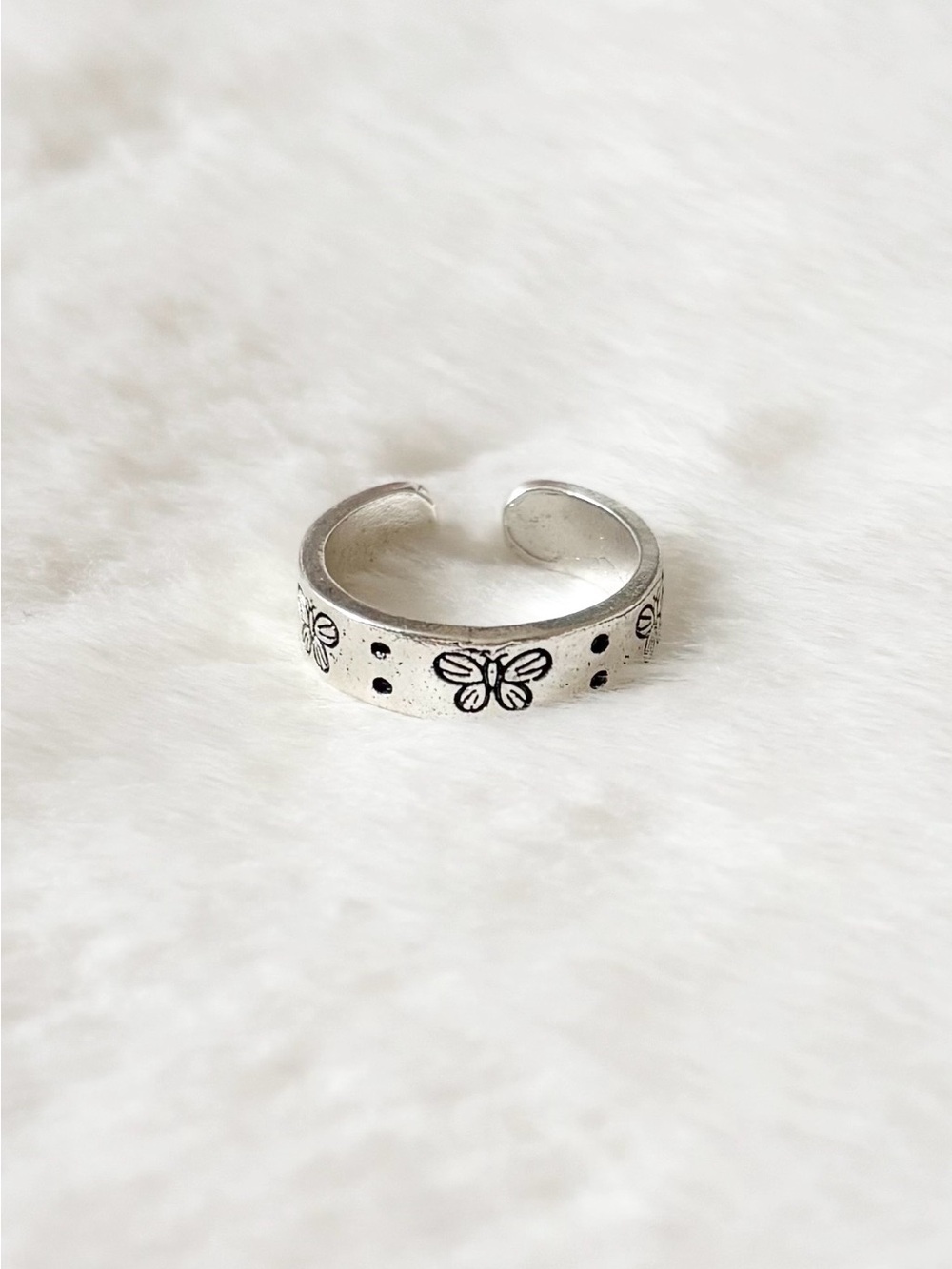 5/$15 🩷 MUST BUNDLE Silver Tone Butterfly Ring